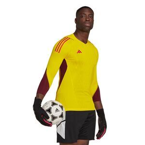 Adidas Tiro 23 Pro LS Goalkeeper Soccer Jersey Yellow Mens Medium slim HK7662